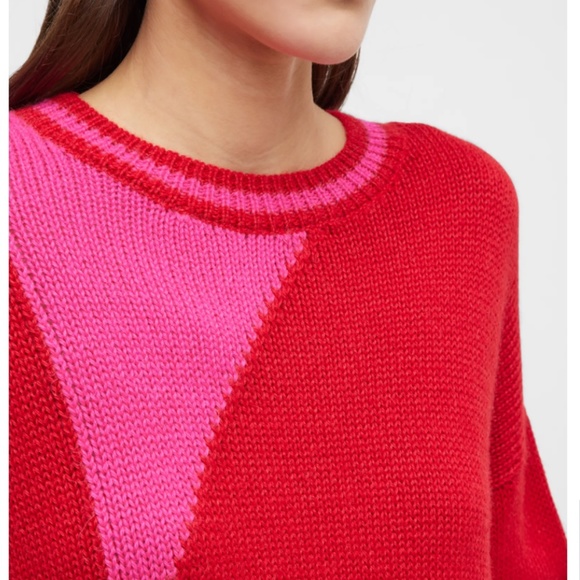 NWT $325 MOTHER The Easy Drop Jumper Colorblock Sweater in sizes XS and Small! - Picture 5 of 8